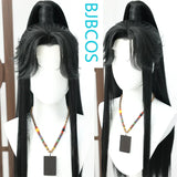 [Styled Wig]Mo Ran Cosplay Lace Front Wig Anime Erha And His White Cat Master Chu Halloween Gifts Black Hanfu Cosplay Wig