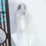 [Styled Wig]Ashes of the Kingdom‌ Silver white Lace Front Wig COS Ganji wig cover