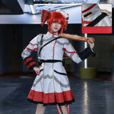 【In Stock】Kasane Teto Cosplay Costume Anime Virtual Singer Women White Dress Full Set Kasane Teto Uniform Costumes Masquerade