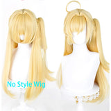 [Styled Wig] High quality Cissia Cosplay Wig Golden long hair Heat Resistant Synthetic Anime Wigs + Wig Cap