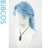 [Styled Wig]Small lace Song Juhan blue daily texture wolf tail COS styling wig set