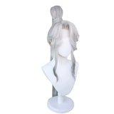 [Styled Wig]Ashes of the Kingdom‌ XXu Shu Silver White Spray Color Lace Front Wig COS Wig Set