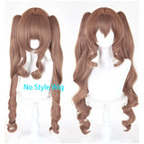 [Styled Wig]‌‌Gilberta Cosplay Wig Game Arknights:Endfield Brown Long Curly Hair 75CM Twin Tails Heat Resistant Cosplayer