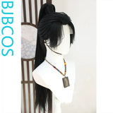 [Styled Wig]Xiao Yan's cosplay wig with high ponytail and antique style, versatile black Lace Front Wig shaped wig cover