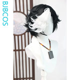 [Styled Wig]Joseph Desaulniers‌ Cosplay Patch Wig Game I Dentity V Women Man Short Black And White Curly Hair Halloween Party