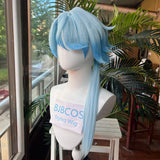 [Styled Wig]Mikhail Char Legwork Costumes Wig Game Honkai Star Rail HSR Man Light Blue Long 70CM Hair Anime Halloween Party