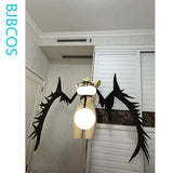 Vampire Cosplay Black Wings Anime Game Women Man Cosplay Performance Eva Angel Devil Lolita Wings Halloween Carnival Props
