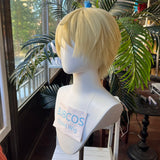 [Styled Wig]Alois Trancy Cosplay Wig Anime Men Light Yellow Short Hair Heat Resistant Synthetic For Comic Con Coser Halloween
