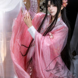 Zhen Huamian‌ Antique Design Cosplay  Halloween Costume Film And Ancient Costume Versatile Pink Color