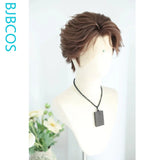 [Styled Wig]Viktor‌ Cosplay Full Lace Wig Game Women Man Short Brown Universal Hair Heat Resistant Synthetic Halloween Party Wig