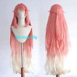 [Styled Wig]Sonnet Cosplay Wig Game Genshin Impact Woman Mixed Pink Gradient Long 110CM Hair For Party Halloween Party Wigs