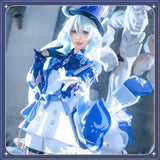 Furina Game Cosplay Costume Genshin Impact with Hat【XS-3XL】Black And White Suits Cosplay for Man Or Women Halloween Outfits