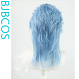 [Styled Wig]Small lace Song Juhan blue daily texture wolf tail COS styling wig set