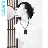 [Styled Wig]Joseph Desaulniers‌ Cosplay Patch Wig Game I Dentity V Women Man Short Black And White Curly Hair Halloween Party