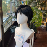 [Styled Wig]Binah Cosplay Wig Game LC Women Black And Yellow Short Hair For Heat Resistant Synthetic Halloween Party Wigs