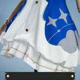 Roco Kingdom Freya Cosplay Costume Blue White Dress With Purple Wing Halloween Carnival Party Christmas Play Role Clothes