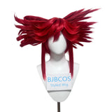 [Styled Wig] In Stock Anime Li Glaze Synthetic Hair Short 30cm Mixed Orange Red Cosplay Anime Wig Heat Resistant Hair Halloween
