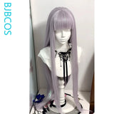 [Styled Wig]Hush Cosplay Wig Game Valorant Women Light Purple Long Straight 65CM Hair With Laser Role Play Halloween Party Wig