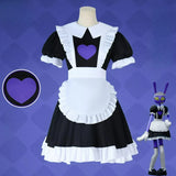Jax Maid Cosplay Costume Anime Women Maidservant Adult Anime Uniform Digital Circus Role Play Halloween Party Outfit XS-3XL