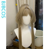 [Styled Wig]Marionette Sandrone Cosplay Wig Genshin Impact Light Brown Hair Nod Women Heat Resistant Synthetic Halloween Hair