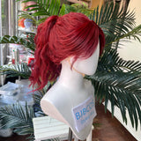 [Styled Wig]Cosplay High Ponytail Curls, Versatile Ponytail Halloween Carnival Party Play Role