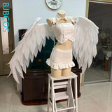 Versatile Angel White Wings Cosplay Costume Women Man Foldable White Lolita Big Wings Cosplay Halloween Carnival Party Prop