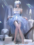 GODDESS OF VICTORY: NIKKE Cinderella Crystal Princess Fashion Halloween Uniform Carnival Party Play Role Clothes
