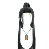 [Styled Wig]Antique style Nianlang Lace Front Wig muzi period COS wig set versatile half tied ponytail