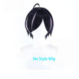 [Styled Wig]Hame Neko Cosplay Wig Anime Chainsmoker Cat Women Short Dark Purple Hair Ears Anime Character Hair Comic Halloween