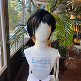 [Styled Wig]Binah Cosplay Wig Game LC Women Black And Yellow Short Hair For Heat Resistant Synthetic Halloween Party Wigs