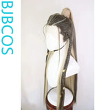 [Styled Wig]Ashes of the Kingdom‌ Ancient style Hanfu Ma Chao COS three pointed hand hook integrated high ponytail
