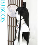 [Styled Wig]Lace Front Wig versatile ancient style cosplay men's wig set blue forget machine Chu Wanning Xie Lian