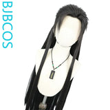 [Styled Wig]Antique style male front lace beauty pointed Lace Front Wig hairstyle wig headband ancient costume COS Han Li