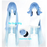 [Styled Wig]‌‌Qingxiao Cosplay Wig Game Wuthering Waves Women Long 110CM Mixed Blue Hair Anime Game Role Play Wig For Halloween