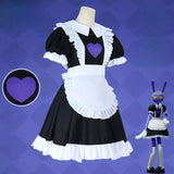 Jax Maid Cosplay Costume Anime Women Maidservant Adult Anime Uniform Digital Circus Role Play Halloween Party Outfit XS-3XL
