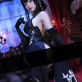 Zhenhai Cosplay Costume Azur Lane Hanfu Style Cheongsam Luxury Skin Women Full Set Outfit For Halloween Carnival Role Play