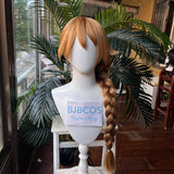 [Styled Wig]Ren Wu Sun Cosplay Wig Anime Beyblade Burst Evolution Ruway Sun Men Golden Brown Braid Hair Resistant Synthetic Wig‌
