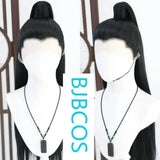 [Styled Wig]Hanfu Men's Ancient Costume Front Lace Lace Front Wigk Versatile COS Wig Headset, Divine Eagle Hero Couple, Yang Guo