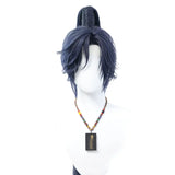 [Styled Wig]Ashes of the Kingdom‌ Blue black Lace Front Wig COS Fu Rong Furong wig set with antique style