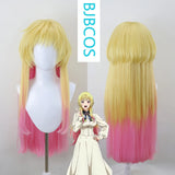 [Styled Wig]‌Aya Kojima Cosplay Wig Anime MarriageToxin Women Yellow Pink Long Hair Aya Kojima Cosplay Halloween  Free Wig