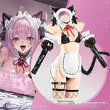 Azur Lane Cosplay Pasadena cat maid dress anime cute Halloween Uniform Carnival Party Play Role Clothes