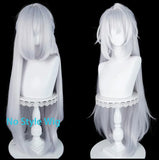 [Styled Wig]Severian Lowell Cosplay Anime Game Zenless Zone Zero Long Silvery White Wigs Fashion Ponytail Hairdo Synthetic