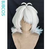 [Styled Wig]‌Dracaene Sunbringer Cosplay Wig Game Zenless Zone Zero ZZZ Women Grey Hair 48CM Anime Halloween Carnival Role Play