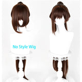 [Styled Wig]Marciana Cosplay Wig Game GODDESS OF VICTORY: NIKKE Women 90CM Ponytail Brown Wig Hair Carnival Party Role Play