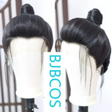 [Styled Wig]Ancient costume wig, Wang Ye COS long hairstyle, paired with Hanfu Lace Front Wig three pointed lace hair cover