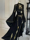 Original Set OC Private Cos/New Chinese Exotic Black Gold Ancient Style Hanfu Halloween Uniform Carnival Party Play Role Clothes
