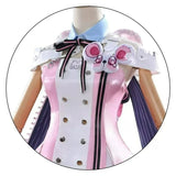 【In Stock】Chiz Cosplay Costume Game Neverness To Everness Women Pink And White Dress Prop Uniform Role Play Costumes Size XS-2XL