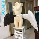 Angel Devil Black And White Wings Cosplay Costume Women Man Foldable Lolita Little Wings Cosplay Halloween Carnival Party Prop