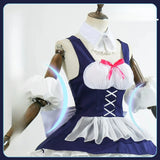Chii Cosplay Costume Anime Chobits For Women White And Purple Dress Headwear‌ Prop Full Set Halloween Costume Lolita Dress S-XL