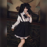 【In Stock】Tokisaki Kurumi Cosplay Costume Anime Date A Live Woman White And Black Lolita Dress Role Play New Halloween Party‌‌